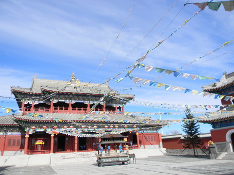 匯宗寺 藍(lán)天白云
