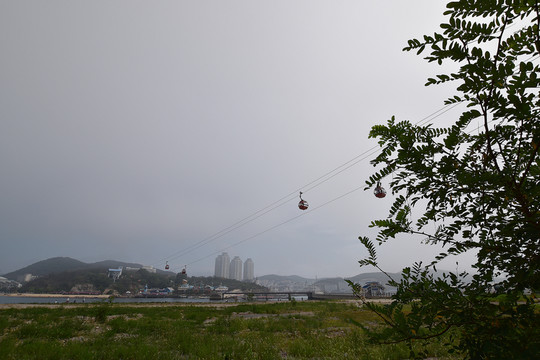 大連老虎灘公園 跨海索道