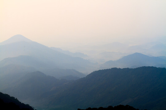 五皇山 群山云海