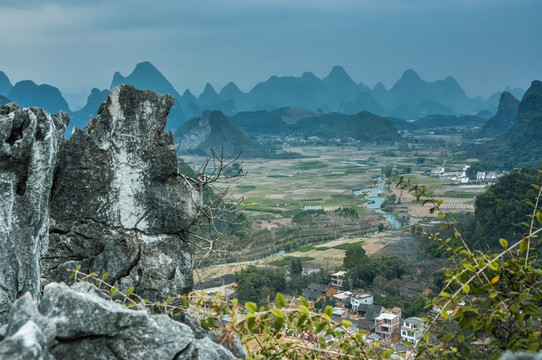美麗山景