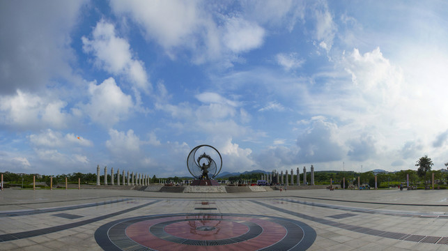 東夷廣場 天空 藍(lán)天 白云