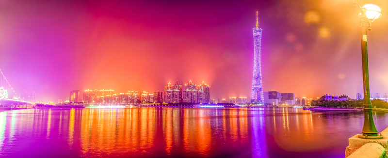 廣州城市中心夜景 高清大畫幅