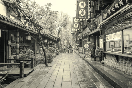 成都錦里古鎮(zhèn)懷舊照片