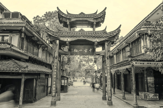 四川古鎮(zhèn)老照片