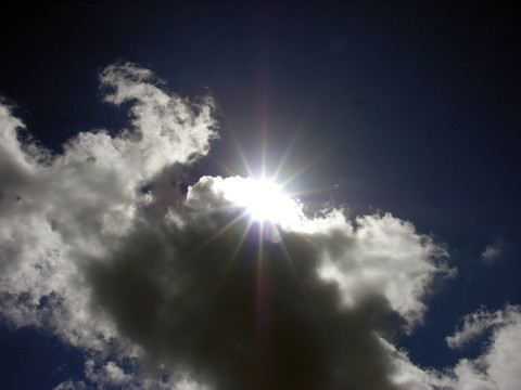 看天空