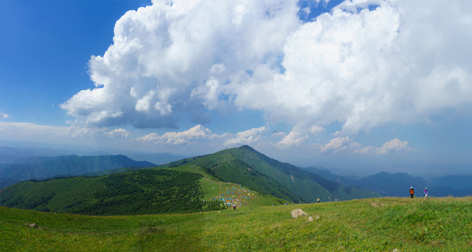 海坨山露營地全景圖