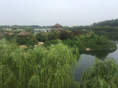 漢 西安 湖泊 遺址 漢城湖