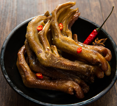 鴨爪 薰鴨爪 麻辣鴨爪