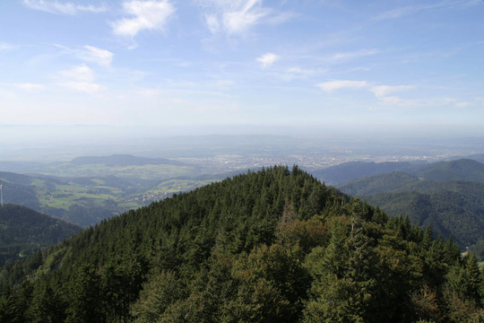 從萊茵河河谷Schauinsland觀