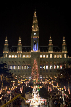 在維也納christkindlmarkt