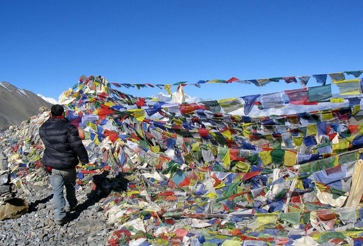 通過5416m Thorong La