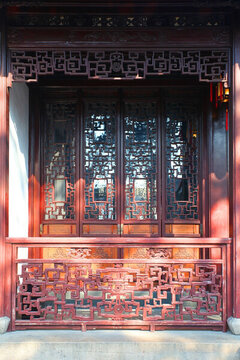 蘇州 獅子林 實(shí)木門(mén)