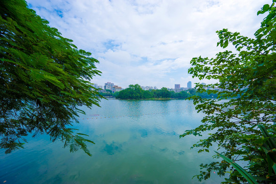 惠州西湖的南湖景色