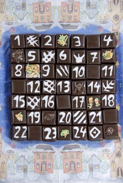 骨牌作為圣誕日歷