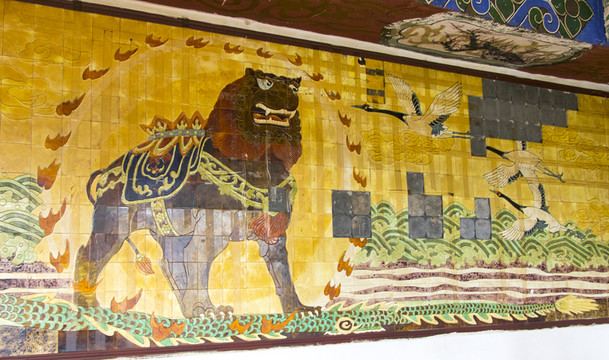 鎮(zhèn)海吼壁畫(huà) 滄州