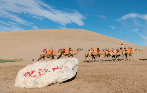 鳴沙山駱駝隊(duì)