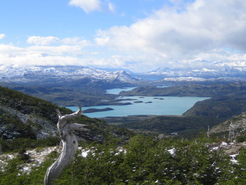 nordenskj？LD湖，托雷斯del Paine