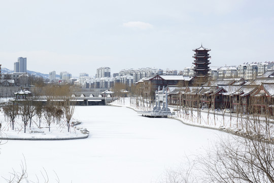 城市水墨畫