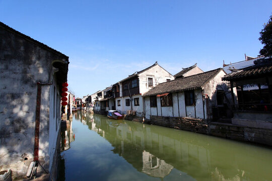 周莊 水鄉(xiāng) 江南 民居 運(yùn)河