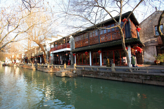 周莊 水鄉(xiāng) 江南 民居 運河