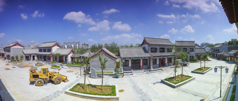 藍天白云城市風(fēng)光