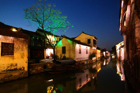 周莊 水鄉(xiāng) 江南 民居 河道