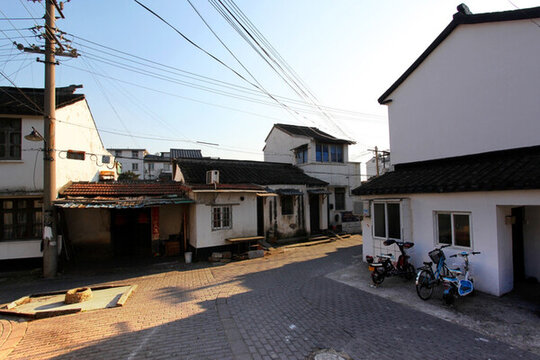 蘇州 建筑 灰瓦 門市 房屋