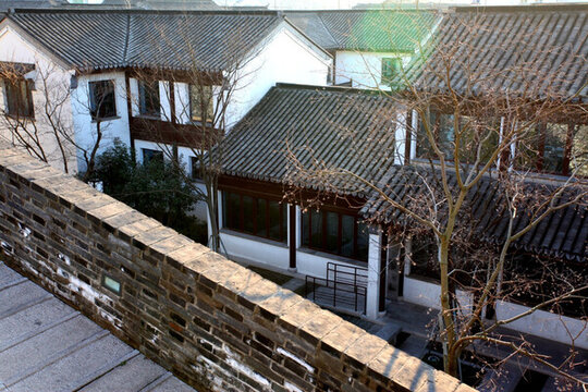 蘇州 建筑 灰瓦 門市 房屋