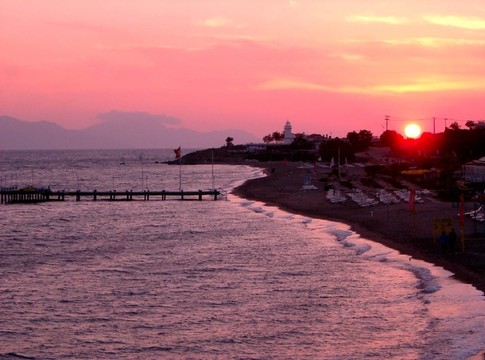 日落海灘