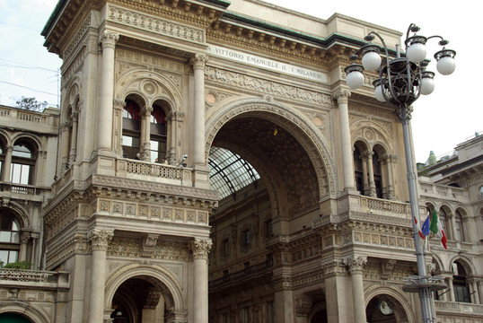 入口Galleria Vittorio Emanuele II