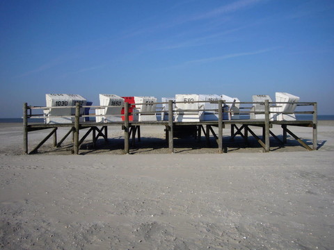 沙灘椅st.peter-ording