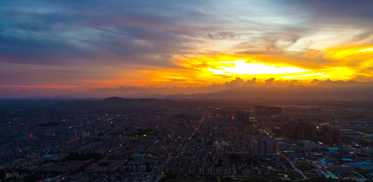 夕陽 晚霞 晚景 美景
