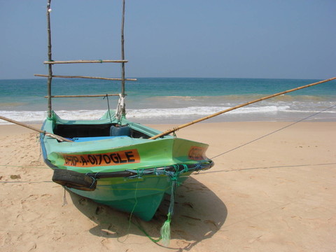 海灘上的小船