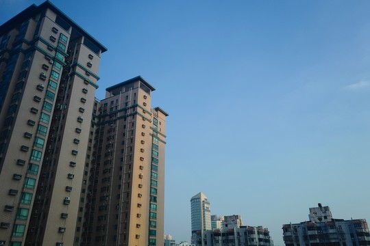 廣州 天河 珠江新城 藍天白云