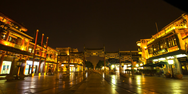 北京城市夜景 正陽橋