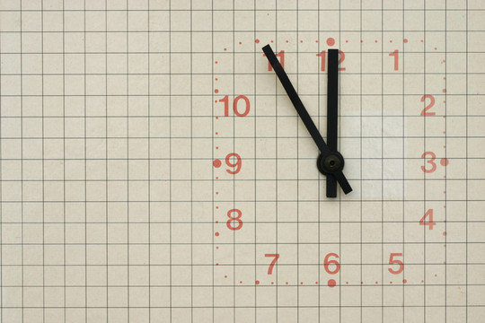 時鐘顯示11:55