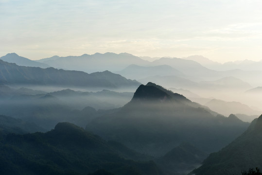 青城山 水墨自然風(fēng)光