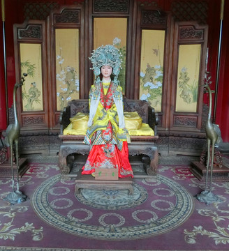 紅樓夢人物蠟像賈元春