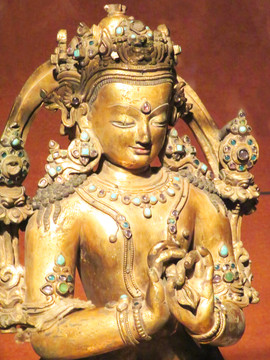 明代銅鍍金大日如來(lái)像