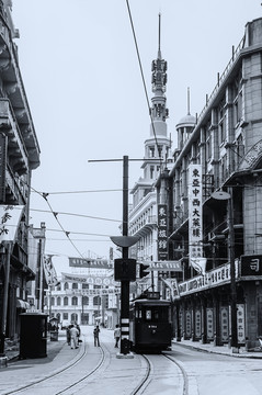 老上海街景