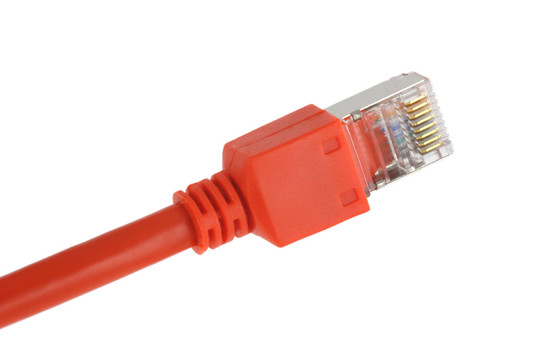 紅色的CAT6電纜