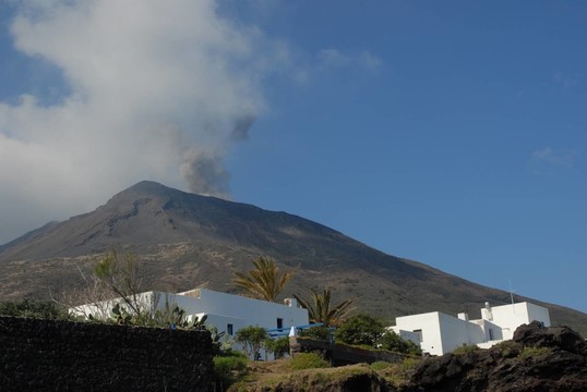 在Stromboli火山噴發(fā)