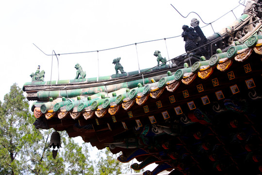 河北風(fēng)光 凈覺(jué)寺 古建筑