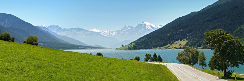 與ortlergruppe Reschensee