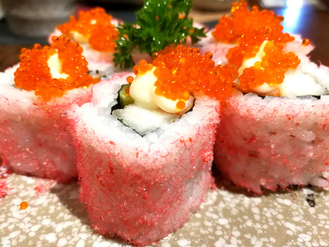 櫻桃卷 魚籽 壽司 日本 料理