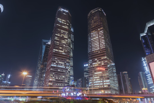 上海陸家嘴夜景