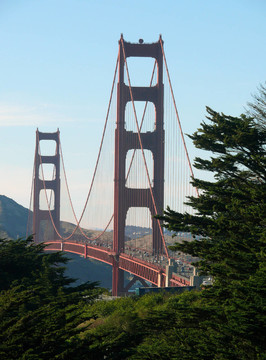 綠色的金門大橋