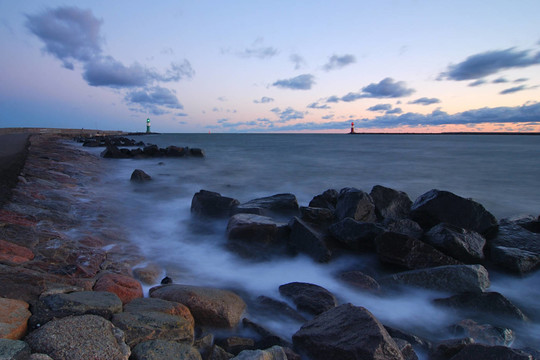 在warnemüNDE日出之前