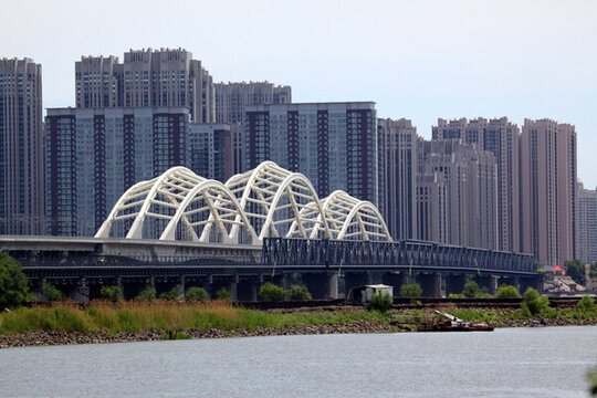 松花江 鐵路橋 哈爾濱