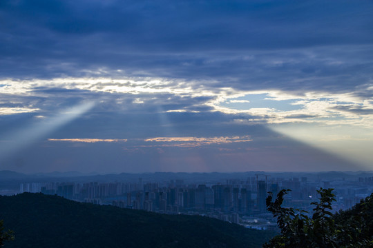 岳麓山夕陽